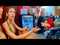 Spoiled Brat Who’s Never Heard No Goes Crazy Beating People When Asked to Wait for Her Pizza!