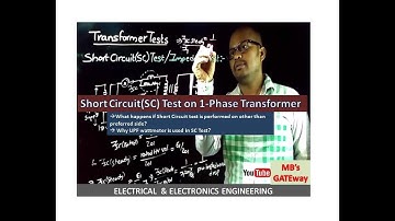 Short Circuit  on Single phase Transformer- SC Test/Impedance test
