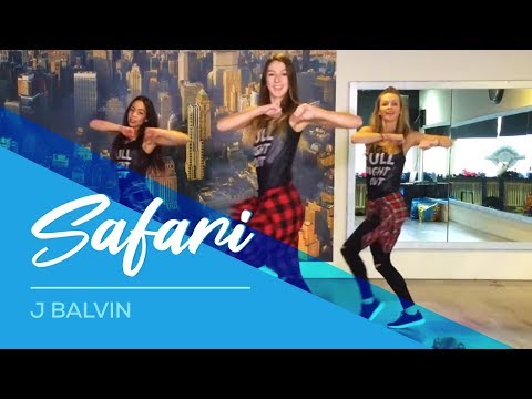 Safari - J Balvin - Watch on computer/laptop Easy Fitness Dance Choreography