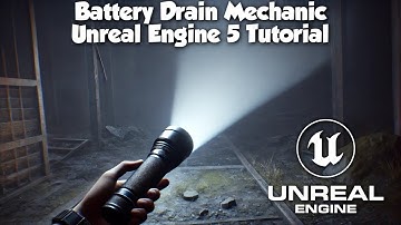 First Person Flashlight Tutorial Part 2 | Draining The Battery | Unreal Engine 5