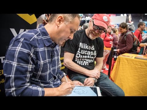 Adam Savage Learns Comic Art from Chris Eliopoulos!