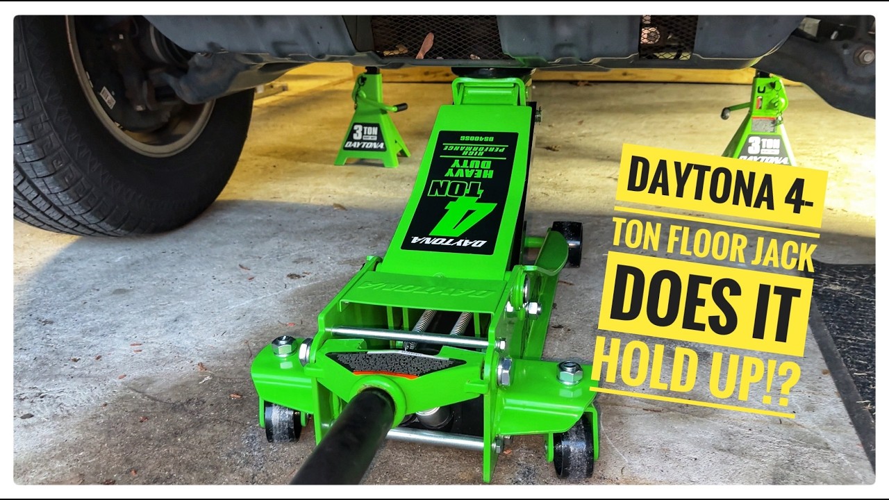 Распаковка и обзор напольного домкрата Harbor Freight Daytona