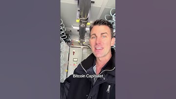 Inside of a Bitmain HK3 Antbox Bitcoin Hydro mining container at the Merkel Standard Bitcoin Mining