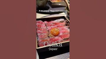 The restaurant where you can eat the most delicious Wagyu beef in Osaka #japanesefood #japan #food