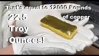20 Troy Ounce 24k Pure Gold MONSTER BAR Pt4