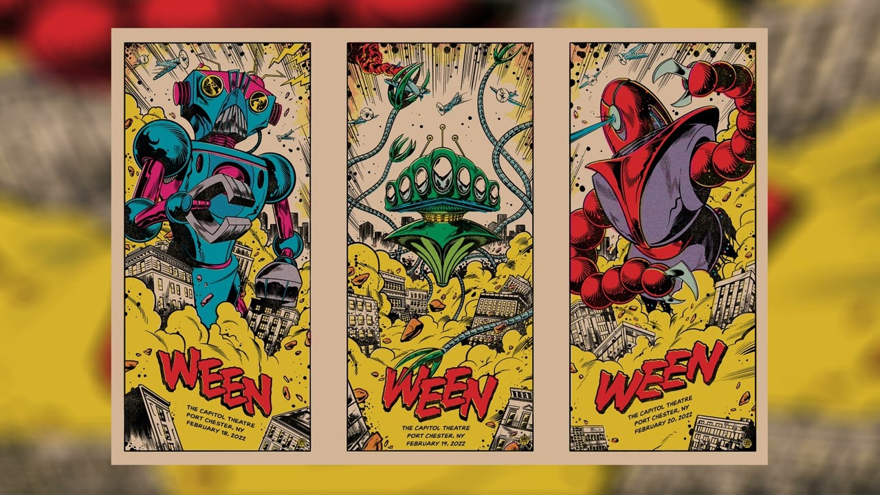 Ween 2/18/2022 Port Chester @ The Cap - Cornbread Red