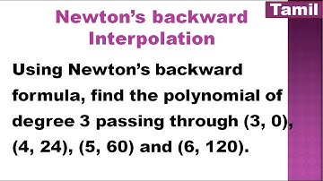 SNM | MA3251 | Unit 4 | Numerical Differentiation |Newton