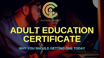 Who else wants a great new job? Adult Education Certificate: Why You Should Getting One Today