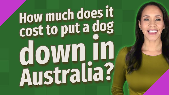 How much does it cost to put your dog down