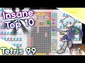 Tetris 99 - Insane Top 10 w/ Badge Disadvantage