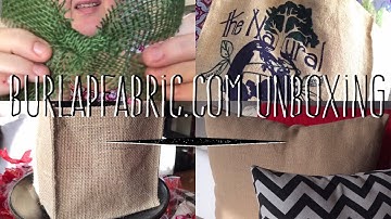BurlapFabric.Com Unboxing