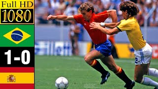 Brazil 1-0 Spain World Cup 1986 | Full highlight | 1080p HD