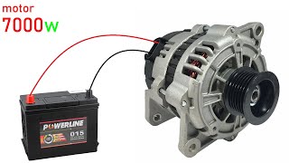 Converting a Car Alternator into a high power brushless motor