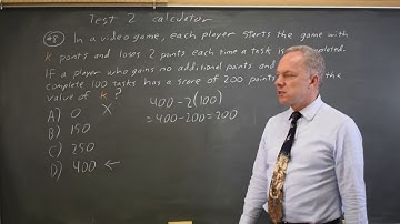 SAT Test 2: Linear expessions - question #4-8