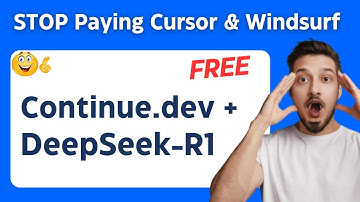 DeepSeek-R1 + Continue.Dev : FREE AI Coder JUST BROKE THE INTERNET!  CURSOR & Windsurf Alternative