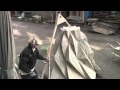 Stenhugger proces - Stone sculpturing and carving in Granite.