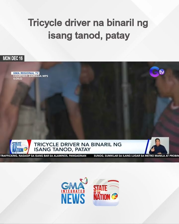 Tricycle driver na binaril ng isang tanod, patay | SONA