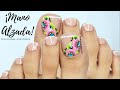 🤩 UÑAS DECORADAS en color BEIGE con FRANCÉS y FLORES FÁCILES de HACER para PRINCIPIANTES 💖