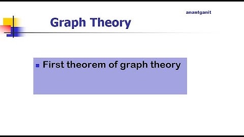 First theorem of graph theory