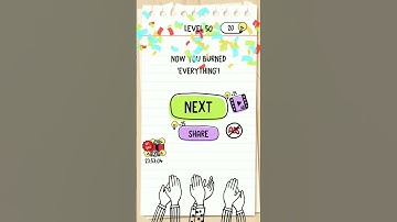 50 level - Brain Test . Burn everything । #howto #gaming #braingames #shorts