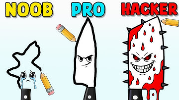 NOOB vs PRO vs HACKER - Draw Knife