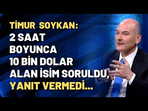 Timur Soykan: 2 saat boyunca Sedat Peker'den 10 bin dolar alan isim soruldu, yanıt vermedi...