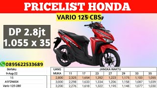 Harga Motor Baru Vario 125 CBS 2022 & Simulasi kredit Honda Vario 125 CBS