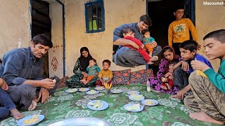 Masumeh And Agha Qorbouns Family Meeting Baking Traditional Bread