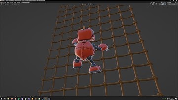 Curtain Rawmates - Vertical net climb animation WIP