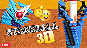 💥 STACK 😃BALL 3D WORLD RECORD BREAK? #stackball #gaming #stackballgame