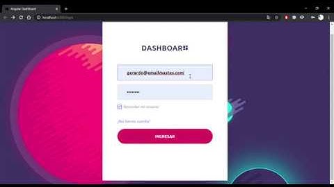 Angular DashBoard with basic layout.