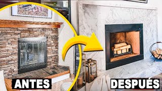 Transformación De La Espantosa Chimenea De Piedra