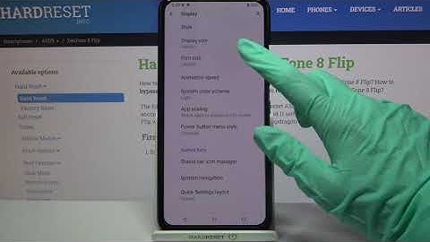 ASUS ZenFone 8 Flip and Display Features – Choose New Font Size