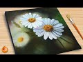 Daisy flower painting Step by Step 🌼🌼/ Acrylic painting for beginners | Episode #258