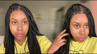 Beginner Friendly | Pre- Plucked &amp; Tinted Knotless Braided Wig! Ft Neat And Sleek
