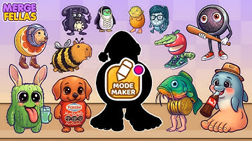 Merge Fellas Italian Xmas Brainrot Maker Mode 3 Gameplay | NEW MODE - Reaching Max Level