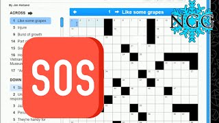 Crossword Time! 'S.O.S.' Puzzle from 9/04/21 World Record Fastest Solve?