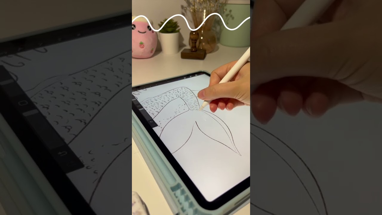 Making mermaid stickers 🧜‍♀️🌊🫧 Love how this turned out! Available in my shop Enchanted Ink 🖋️✨