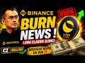 🔥 LUNC : Nouveau BURN en vue sur Binance… et personne n’en parle !