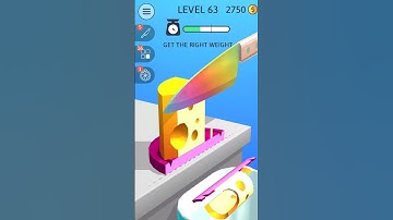 level 63 ASMR Slicing #viral #asmr #satisfying #gameplay #games #satisfyingvideo #gaming #shorts