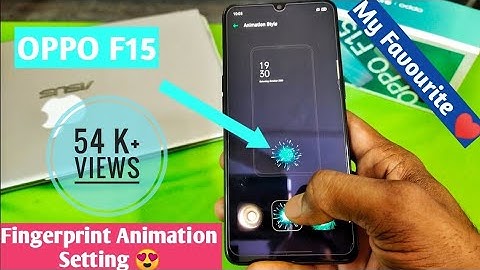 Oppo F15 FingerPrint Animation Style Settings😍|| Oppo F15 FingerPrint Settings|| Oppo F15 Tricks