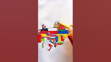 Draw Flag Map of Estonia 🇪🇪 #estonia