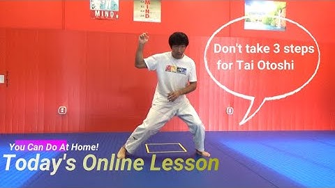 Tai Otoshi Online Judo Lesson You Can Do At Home Alone!