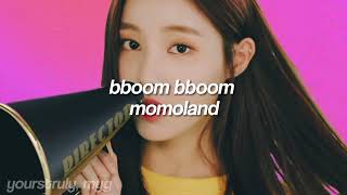 momoland - bboom bboom ( sped up ) screenshot 1