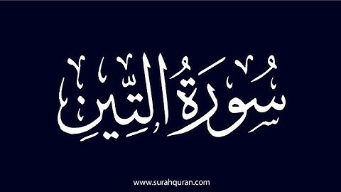 سورة التين بتلاوة الشيخ سعود الشريم