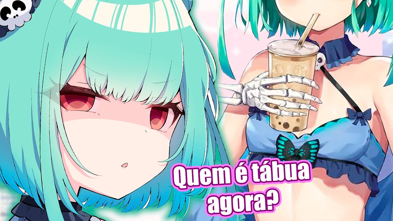 Rushia faz o desafio de segurar o copo sem as mãos acidentalmente | vtuber legendado