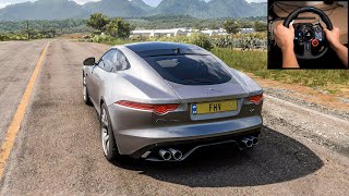 Jaguar F-Type R Coupe | Forza Horizon 5 Gameplay (Logitech G29 steering wheel) screenshot 5