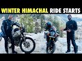 Finally winter himachal ride starts  first day he snowfall mil gaya  sj vlogs