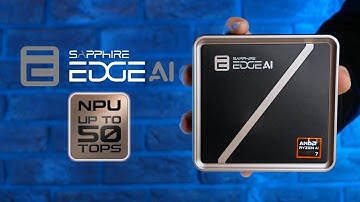 SAPPHIRE EDGE AI Mini PC - Compact AI Powerhouse with AMD Ryzen™ AI 300 Series and 50 TOPS NPU