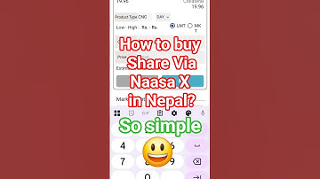 How to buy share in naasa x app in naasa security in nepal?